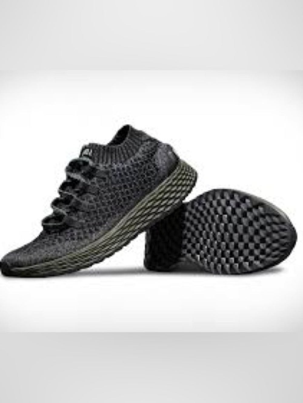 NOBULL Knit Runner Black and Charcoal Gray Ivy Women’s Size 8 Athletic Shoes
